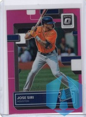 2022 Donruss Optic Jose Siri #62 Pink Rookie Houston